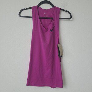 Nike Dri-Fit ADV Aeroswift Running Singlet FN4231-518 Size S Purple